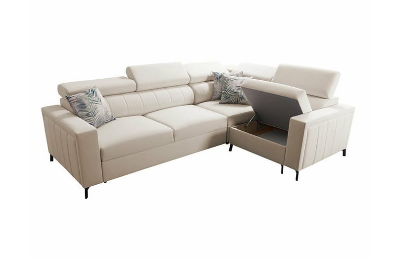 Galbally 3-sits Hörnbäddsoffa NO_BRAND Dark blue - Möbler - Soffa - Bäddsoffa - Hörnbäddsoffa