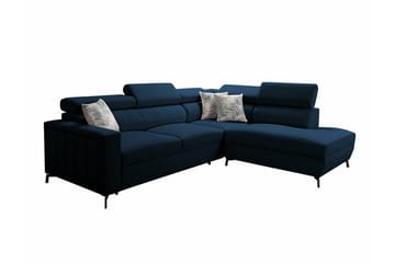 Galbally 3-sits Hörnbäddsoffa NO_BRAND Dark blue - Möbler - Soffa - Bäddsoffa - Hörnbäddsoffa