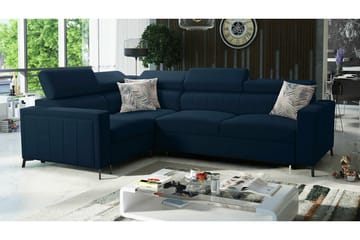 Galbally 3-sits Hörnbäddsoffa NO_BRAND Dark blue - Möbler - Soffa - Bäddsoffa - Hörnbäddsoffa