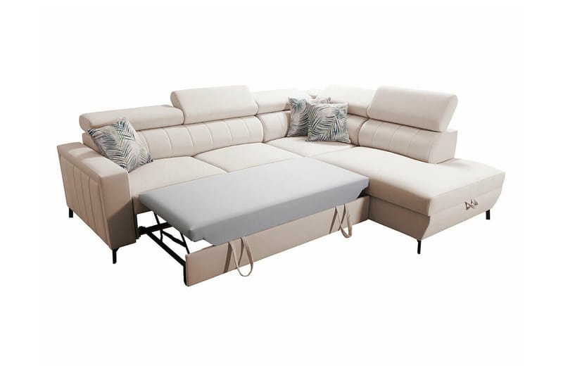 Galbally 3-sits Hörnbäddsoffa NO_BRAND Dark blue - Möbler - Soffa - Bäddsoffa - Hörnbäddsoffa