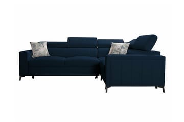 Galbally 3-sits Hörnbäddsoffa NO_BRAND Dark blue - Möbler - Soffa - Bäddsoffa - Hörnbäddsoffa