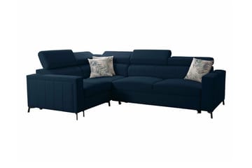Galbally 3-sits Hörnbäddsoffa NO_BRAND Dark blue - Möbler - Soffa - Bäddsoffa - Hörnbäddsoffa