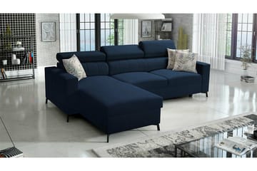 Galbally 3-sits Hörnbäddsoffa NO_BRAND Dark blue - Möbler - Soffa - Bäddsoffa - Hörnbäddsoffa