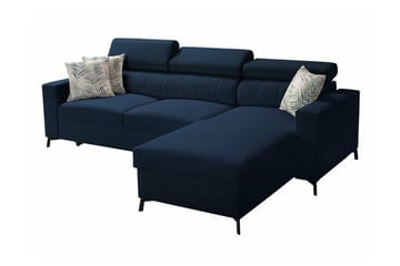 Galbally 3-sits Hörnbäddsoffa NO_BRAND Dark blue - Möbler - Soffa - Bäddsoffa - Bäddsoffa divan