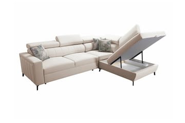 Galbally 3-sits Hörnbäddsoffa NO_BRAND Dark blue - Möbler - Soffa - Bäddsoffa - Hörnbäddsoffa