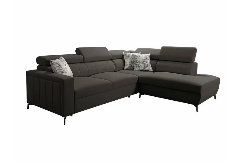 Galbally 3-sits Hörnbäddsoffa NO_BRAND Dark brown