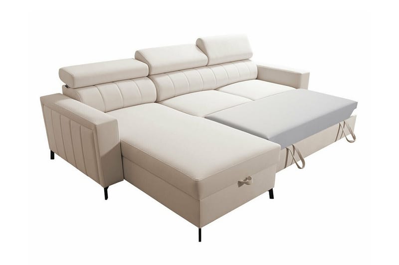 Galbally 3-sits Hörnbäddsoffa NO_BRAND Dark grey - Möbler - Soffa - Bäddsoffa - Hörnbäddsoffa