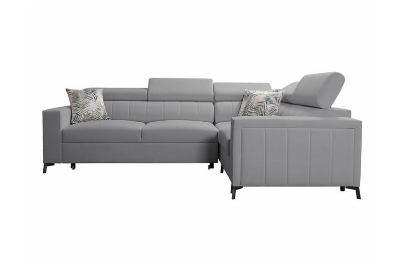 Galbally 3-sits Hörnbäddsoffa NO_BRAND Light grey - Möbler - Soffa - Bäddsoffa - Hörnbäddsoffa