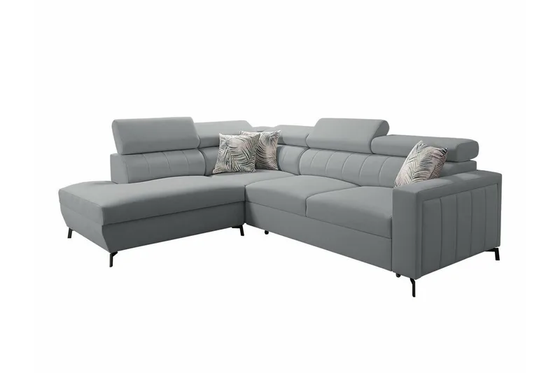 Galbally 3-sits Hörnbäddsoffa NO_BRAND Light grey