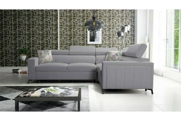 Galbally 3-sits Hörnbäddsoffa NO_BRAND Light grey - Möbler - Soffa - Bäddsoffa - Hörnbäddsoffa