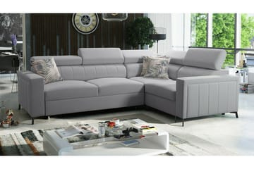 Galbally 3-sits Hörnbäddsoffa NO_BRAND Light grey - Möbler - Soffa - Bäddsoffa - Hörnbäddsoffa