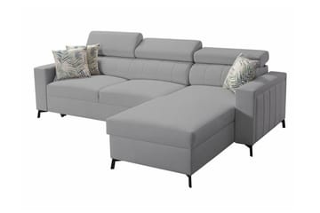 Galbally 3-sits Hörnbäddsoffa NO_BRAND Light grey/Dark grey - Möbler - Soffa - Bäddsoffa - Hörnbäddsoffa