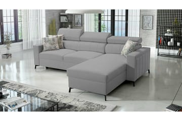 Galbally 3-sits Hörnbäddsoffa NO_BRAND Light grey/Dark grey - Möbler - Soffa - Bäddsoffa - Hörnbäddsoffa