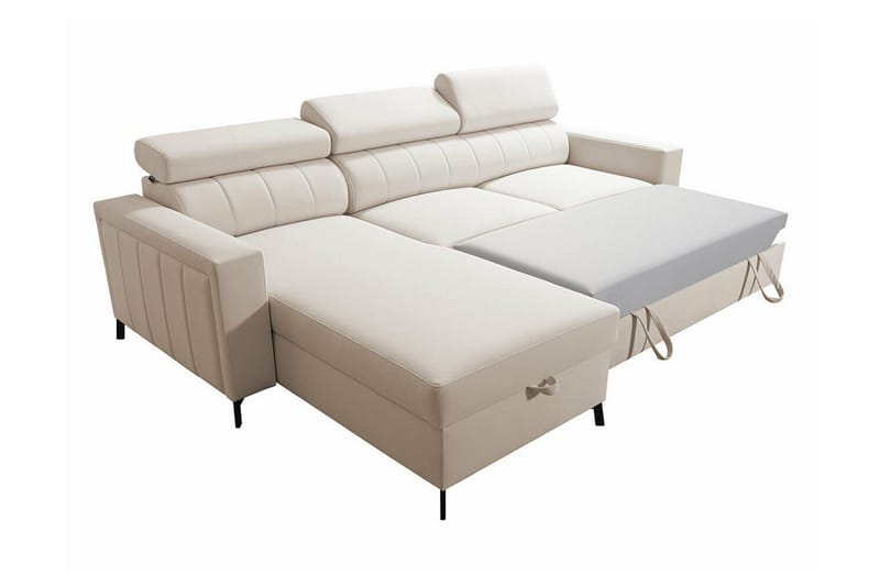 Galbally 3-sits Hörnbäddsoffa NO_BRAND Light grey/Dark grey - Möbler - Soffa - Bäddsoffa - Hörnbäddsoffa