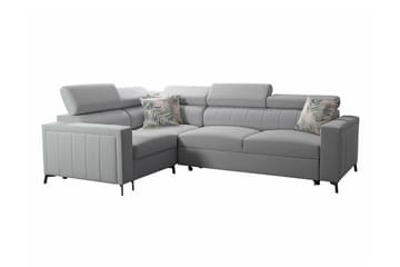 Galbally 3-sits Hörnbäddsoffa NO_BRAND Ljusgrå - Möbler - Soffa - Bäddsoffa - Hörnbäddsoffa