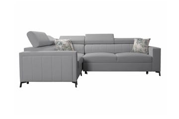 Galbally 3-sits Hörnbäddsoffa NO_BRAND Ljusgrå - Möbler - Soffa - Bäddsoffa - Hörnbäddsoffa