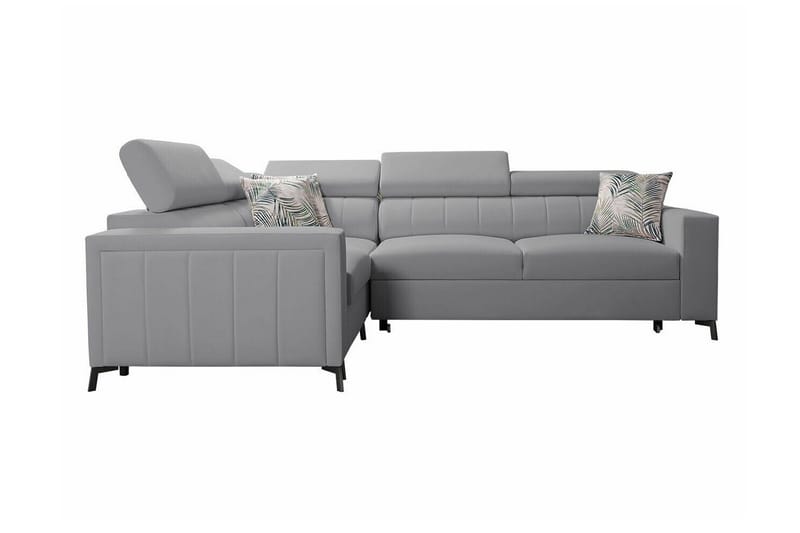 Galbally 3-sits Hörnbäddsoffa NO_BRAND Ljusgrå - Möbler - Soffa - Bäddsoffa - Hörnbäddsoffa