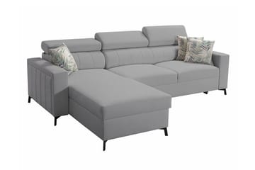 Galbally 3-sits Hörnbäddsoffa NO_BRAND Ljusgrå - Möbler - Soffa - Bäddsoffa - Hörnbäddsoffa