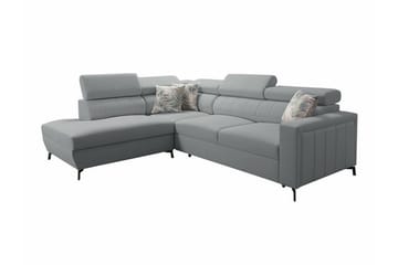 Galbally 3-sits Hörnbäddsoffa NO_BRAND Ljusgrå - Möbler - Soffa - Bäddsoffa - Hörnbäddsoffa