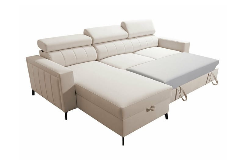 Galbally 3-sits Hörnbäddsoffa NO_BRAND Pink - Möbler - Soffa - Bäddsoffa - Hörnbäddsoffa