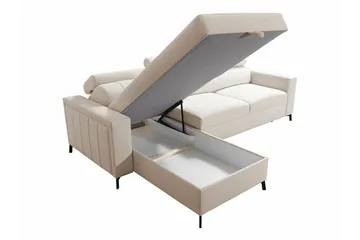 Galbally 3-sits Hörnbäddsoffa Pink - Möbler - Soffa - Bäddsoffa - Hörnbäddsoffa