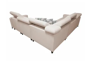 Galbally 4-sits Hörnbäddsoffa beige - Möbler - Soffa - Bäddsoffa - Hörnbäddsoffa