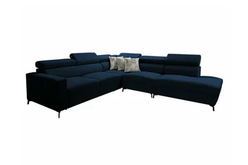 Galbally 4-sits Hörnbäddsoffa Dark blue - Möbler - Soffa - Bäddsoffa - Hörnbäddsoffa