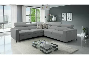 Galbally 4-sits Hörnbäddsoffa Ljusgrå - Möbler - Soffa - Bäddsoffa - Hörnbäddsoffa