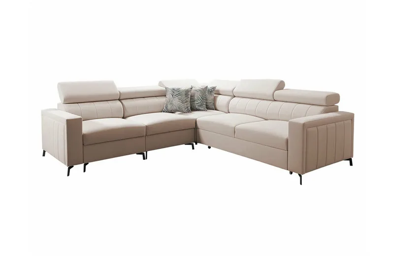 Galbally 4-sits Hörnbäddsoffa NO_BRAND beige