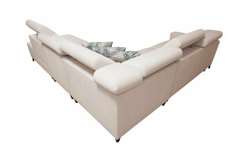 Galbally 4-sits Hörnbäddsoffa NO_BRAND beige - Möbler - Soffa - Bäddsoffa - Hörnbäddsoffa