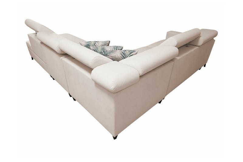 Galbally 4-sits Hörnbäddsoffa NO_BRAND beige - Möbler - Soffa - Bäddsoffa - Hörnbäddsoffa