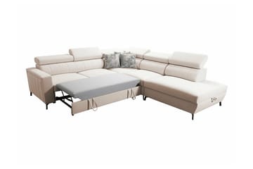 Galbally 4-sits Hörnbäddsoffa NO_BRAND Dark blue - Möbler - Soffa - Bäddsoffa - Hörnbäddsoffa