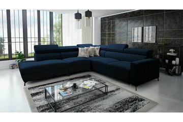 Galbally 4-sits Hörnbäddsoffa NO_BRAND Dark blue - Möbler - Soffa - Bäddsoffa - Hörnbäddsoffa