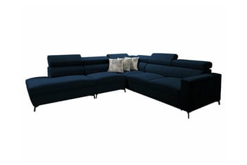 Galbally 4-sits Hörnbäddsoffa NO_BRAND Dark blue - Möbler - Soffa - Bäddsoffa - Hörnbäddsoffa