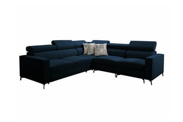 Galbally 4-sits Hörnbäddsoffa NO_BRAND Dark blue - Möbler - Soffa - Bäddsoffa - Hörnbäddsoffa