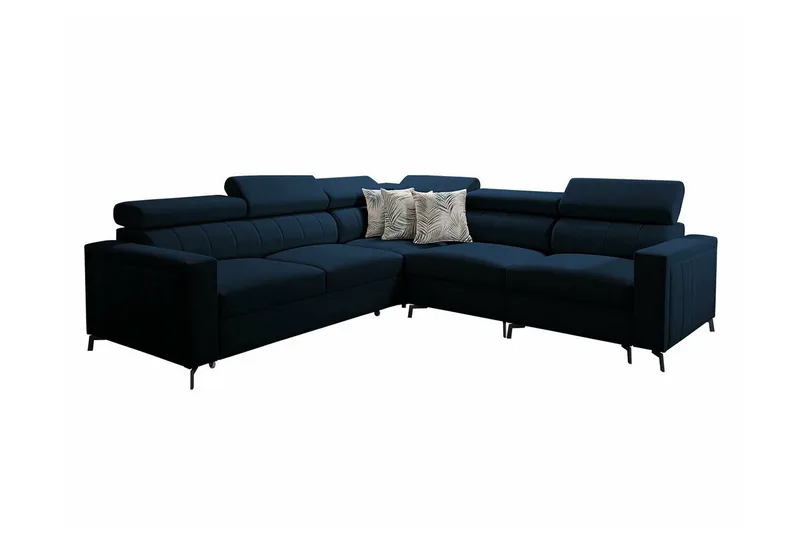 Galbally 4-sits Hörnbäddsoffa NO_BRAND Dark blue