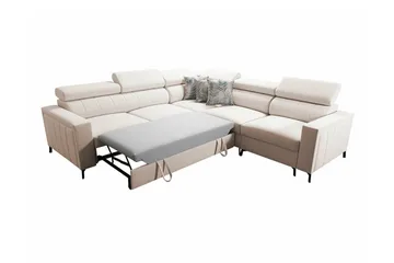 Galbally 4-sits Hörnbäddsoffa NO_BRAND Dark blue - Möbler - Soffa - Bäddsoffa - Hörnbäddsoffa