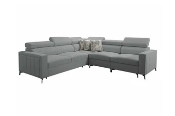 Galbally 4-sits Hörnbäddsoffa NO_BRAND Ljusgrå - Möbler - Soffa - Bäddsoffa - Hörnbäddsoffa