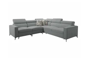 Galbally 4-sits Hörnbäddsoffa NO_BRAND Ljusgrå - Möbler - Soffa - Bäddsoffa - Hörnbäddsoffa