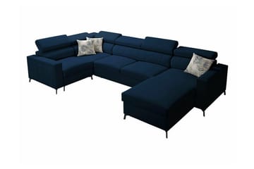 Galbally 5-sits Hörnbäddsoffa Dark blue - Möbler - Soffa - Bäddsoffa - Hörnbäddsoffa