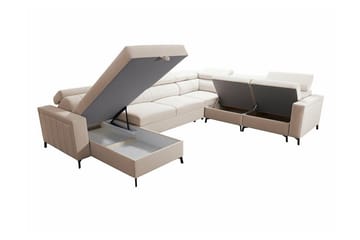 Galbally 5-sits Hörnbäddsoffa Dark blue - Möbler - Soffa - Bäddsoffa - Bäddsoffa divan