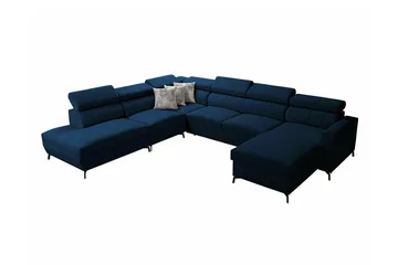 Galbally 5-sits Hörnbäddsoffa Dark blue - Möbler - Soffa - Bäddsoffa - Hörnbäddsoffa