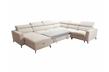 Galbally 5-sits Hörnbäddsoffa Dark brown - Möbler - Soffa - Bäddsoffa - Hörnbäddsoffa