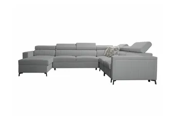 Galbally 5-sits Hörnbäddsoffa Light grey/Dark grey - Möbler - Soffa - Bäddsoffa - Hörnbäddsoffa