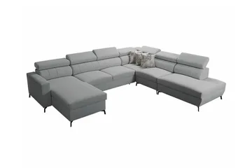 Galbally 5-sits Hörnbäddsoffa Light grey/Dark grey - Möbler - Soffa - Bäddsoffa - Hörnbäddsoffa
