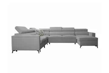 Galbally 5-sits Hörnbäddsoffa Ljusgrå - Möbler - Soffa - Bäddsoffa - Hörnbäddsoffa