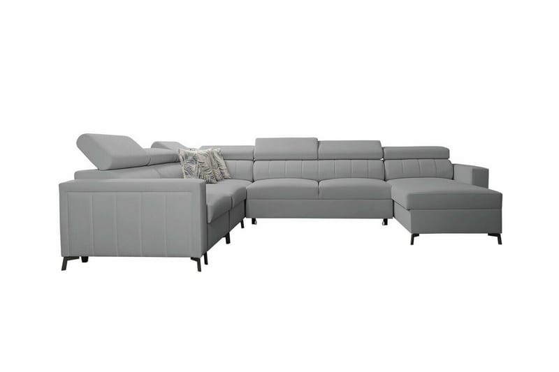 Galbally 5-sits Hörnbäddsoffa Ljusgrå