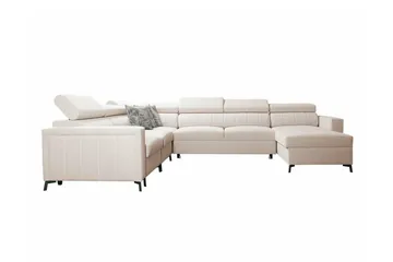 Galbally 5-sits Hörnbäddsoffa NO_BRAND beige - Möbler - Soffa - Bäddsoffa - Hörnbäddsoffa