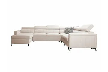 Galbally 5-sits Hörnbäddsoffa NO_BRAND beige - Möbler - Soffa - Bäddsoffa - Hörnbäddsoffa