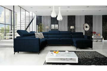 Galbally 5-sits Hörnbäddsoffa NO_BRAND Dark blue - Möbler - Soffa - Bäddsoffa - Bäddsoffa divan
